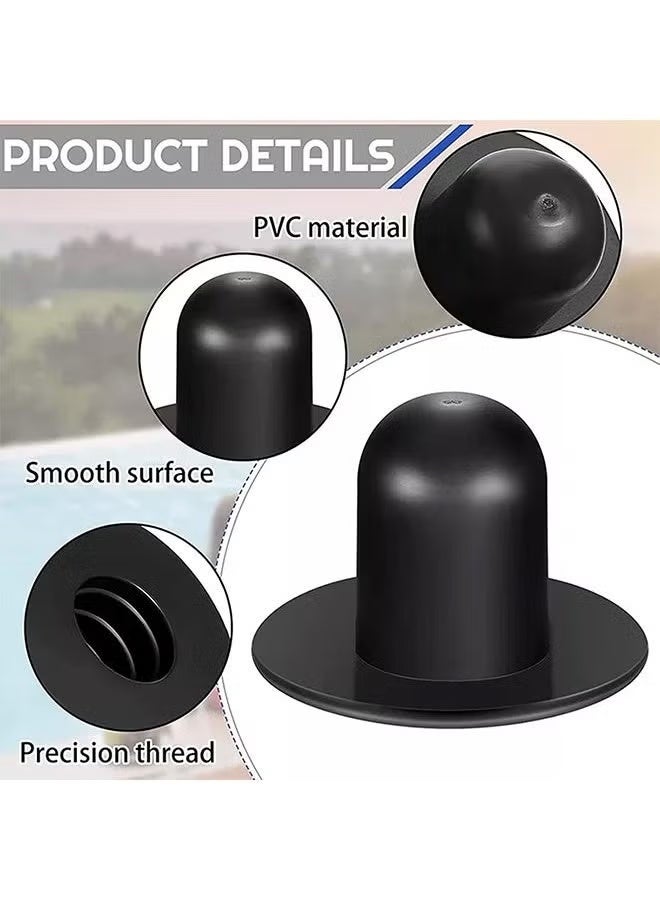 Pool Wall Valve Plug Pool Replacement Accessories Filter Pump Hole Plug Wall Plug Replacement Ground Swimming Pool Fitting Filter Pump Strainer Hole Plug Stopper for Intex Bestway Pools 4 Pack - Image 4
