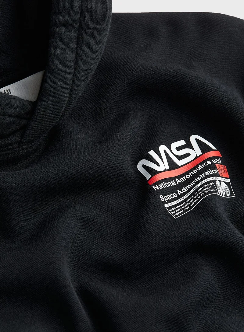 H&M Youth Graphic Print Hoodie