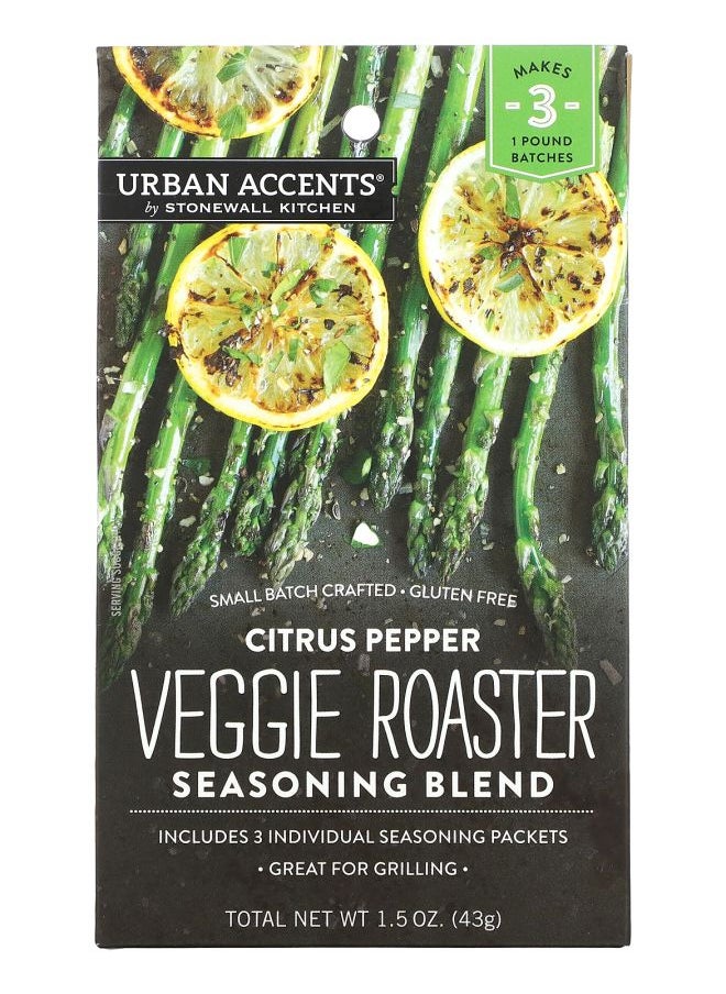 URBAN ACCENTS Veggie Roaster Seasoning Blend Citrus Pepper 1.5 oz (43 g) 