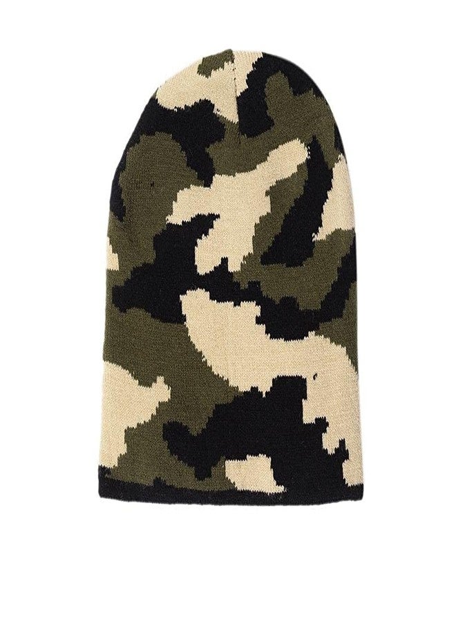 CREATURE Men's Army Military Woolen Skull Cap Multicolour - Image 1