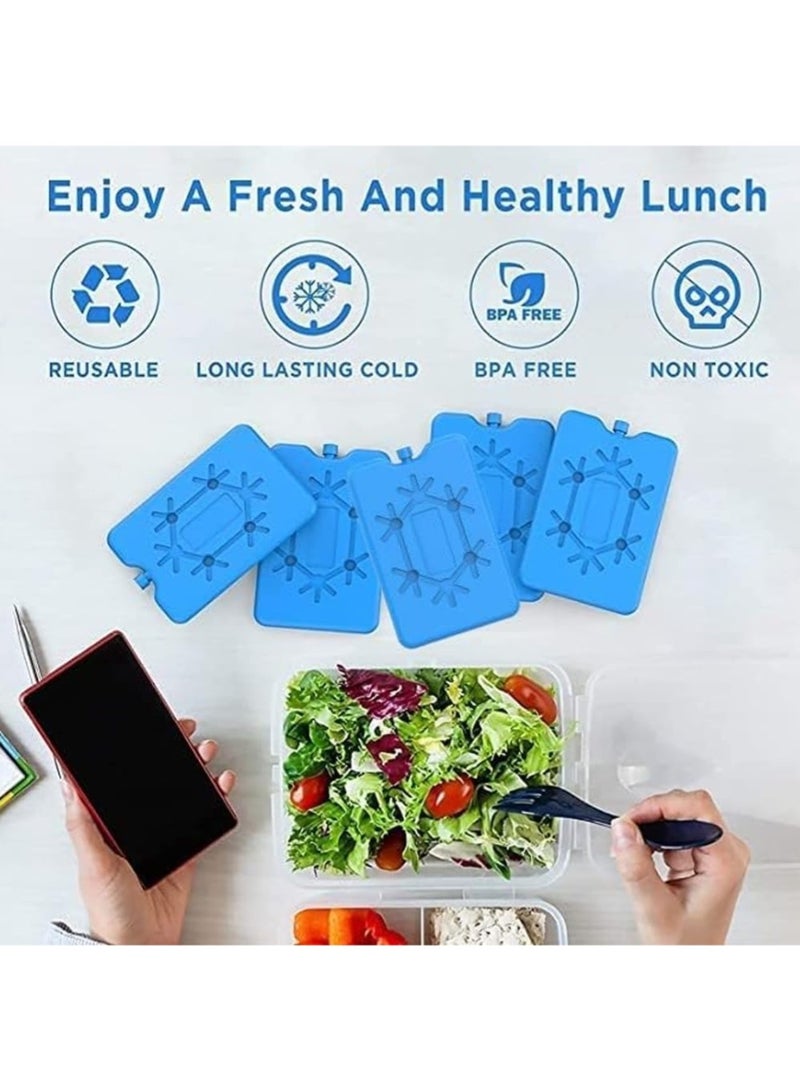LIMOS 4-Pack Lunch Box Ice Pack, Reusable Slim Freezer Bag for Refrigeration, Cooler Bag for Work, School, Picnic or Camping Keeps Food Fresh Lightweight Design for Easy Portability - Image 2