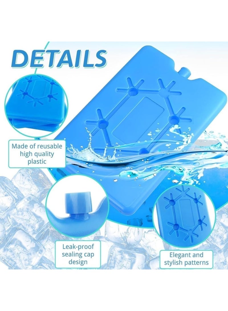 LIMOS 4-Pack Lunch Box Ice Pack, Reusable Slim Freezer Bag for Refrigeration, Cooler Bag for Work, School, Picnic or Camping Keeps Food Fresh Lightweight Design for Easy Portability - Image 3