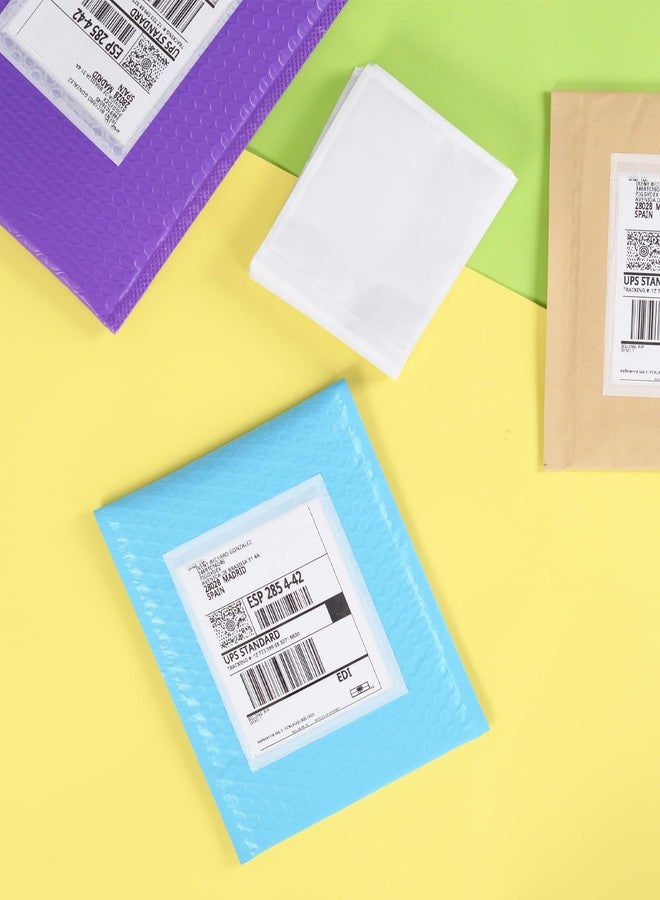 IN SAFE PACK 100 PCS 4.5"x 5.5" Clear Self-Adhesive Packing List Envelopes - Shipping/Mailing Pouch Enclosed Bags for Packing Slips Invoice Label - Image 4