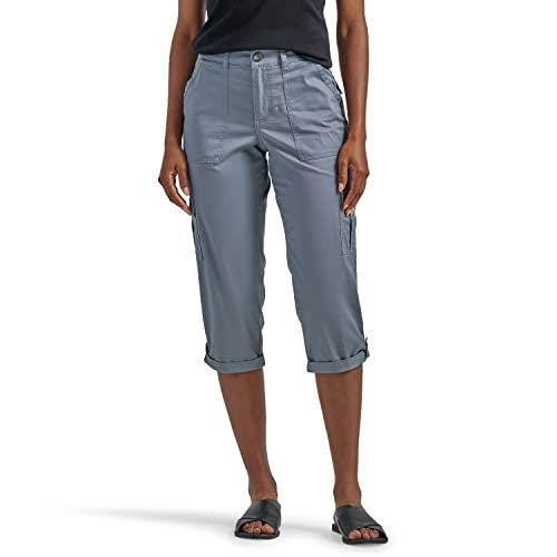 Lee Women's Ultra Lux Comfort with Flex-To-Go Cargo Capri Pant Tech Gray '14 - Image 5