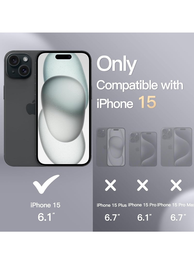 DUSALA iPhone 15 Case, Liquid Silicone Phone Case for iPhone 15 6.1 Inch, Colorful Silky-Soft Protective Cover (Black) - Image 2