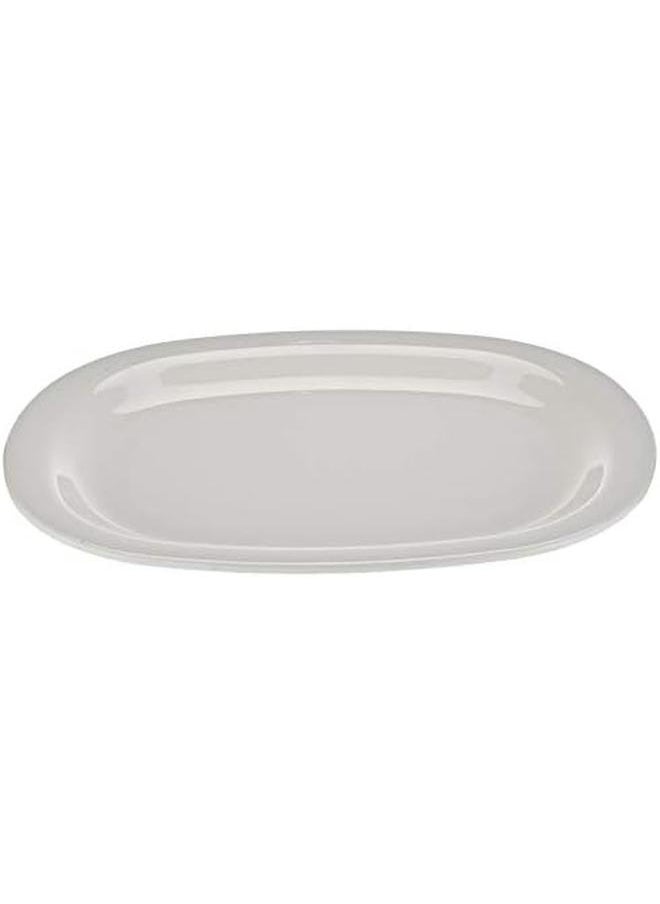 Servewell - White Oval Serving Platter White - Image 1