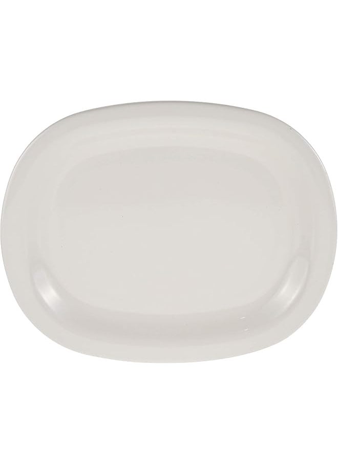 Servewell - White Oval Serving Platter White - Image 1