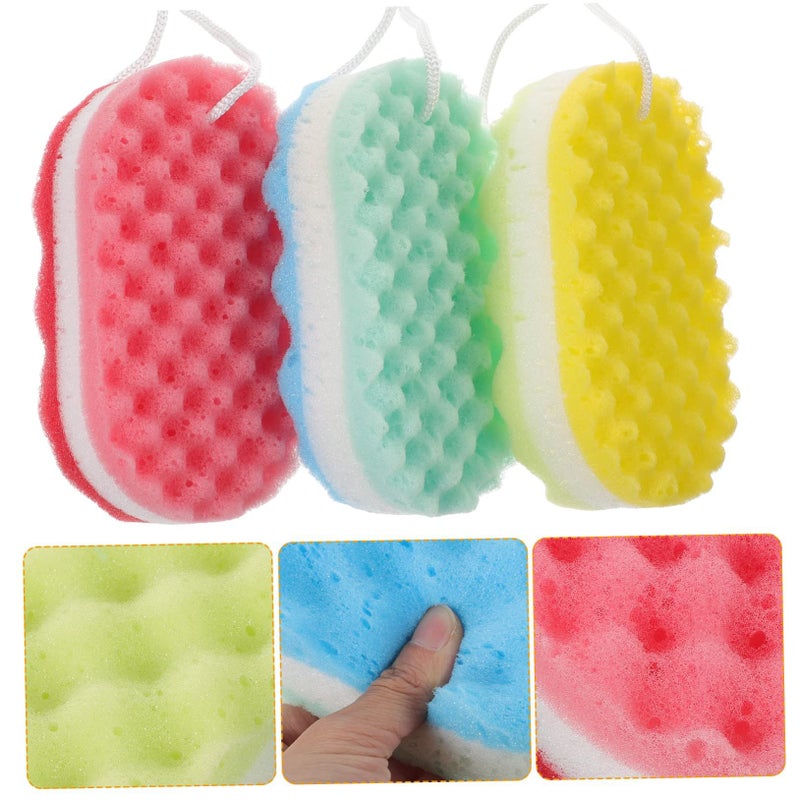 3Pcs Body Scrubber Sponge with Rope for Gentle Exfoliation and Deep Cleansing - Image 5