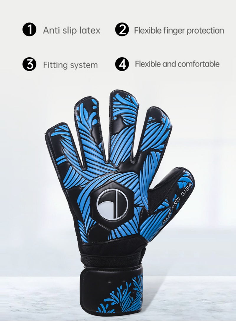 fdsport Goal keeper gloves size 8-professional goalkeeper gloves with finger protection, German latex grip and breathable mesh-durable football gloves for training and competition. - Image 2