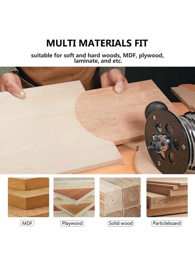 SpeTool Spoilboard Surfacing Router Bit, 1/2 inch Shank 2.5 inch Diameter, 4-Wings Planing bit for Wood Slab Flattening - Image 5