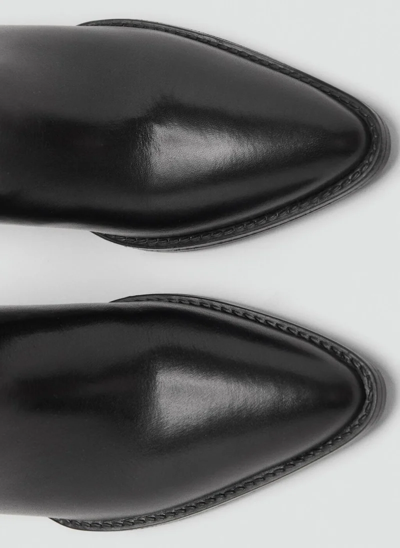 MANGO Heel leather boot