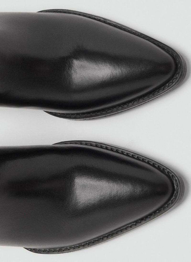 MANGO Heel leather boot - Image 4