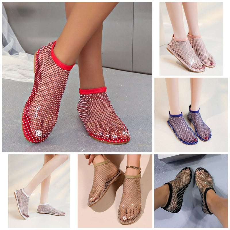 2025 Round Toe Sandals Hollow Internet Celebrous Stud Boots Summer Plus Size Flats - Image 1