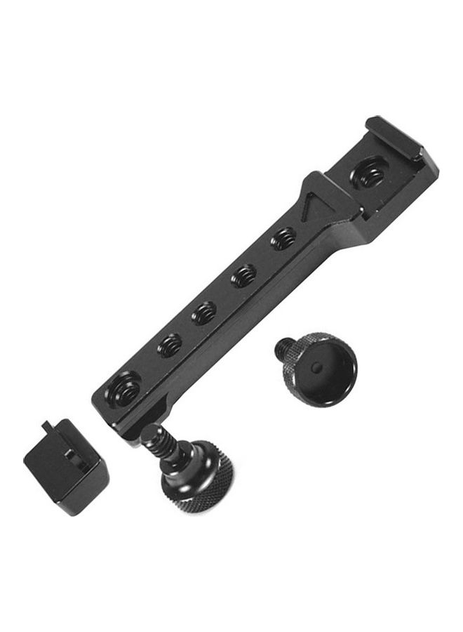 NIBEMINENT Gimbal Extension Plate Bracket Aluminum Alloy Cold Shoe Mount Bar Black - Image 5