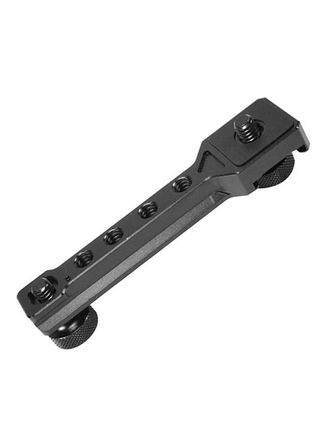 NIBEMINENT Gimbal Extension Plate Bracket Aluminum Alloy Cold Shoe Mount Bar Black - Image 2