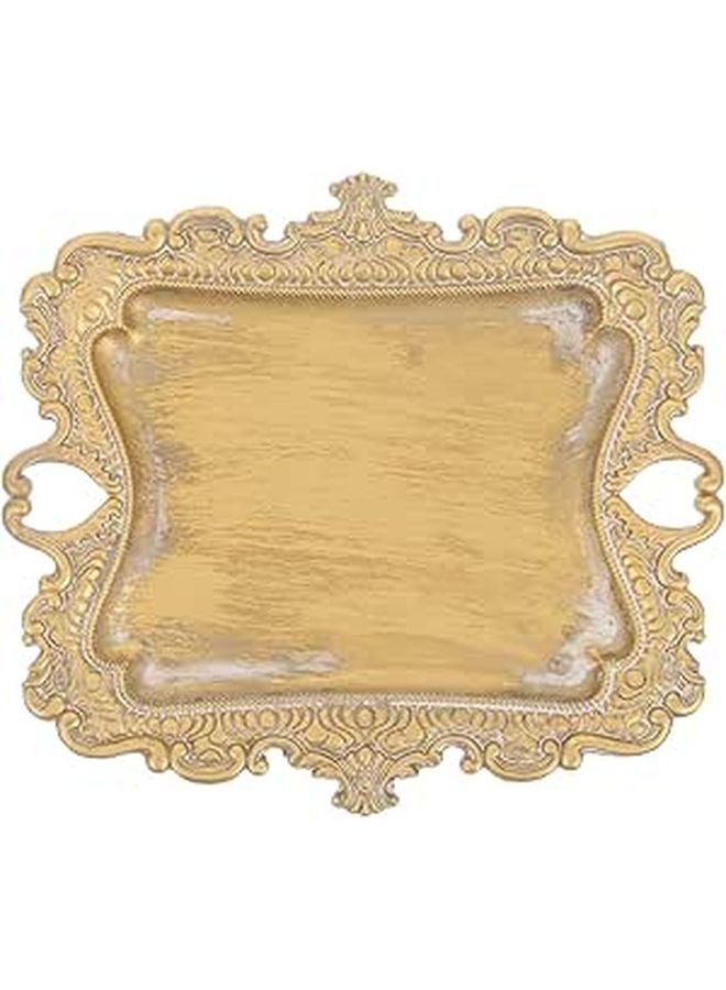 Vintage Metal Jewelry Tray Organizer For Rings Earrings Necklaces Vanity Desk Decor - Image 1