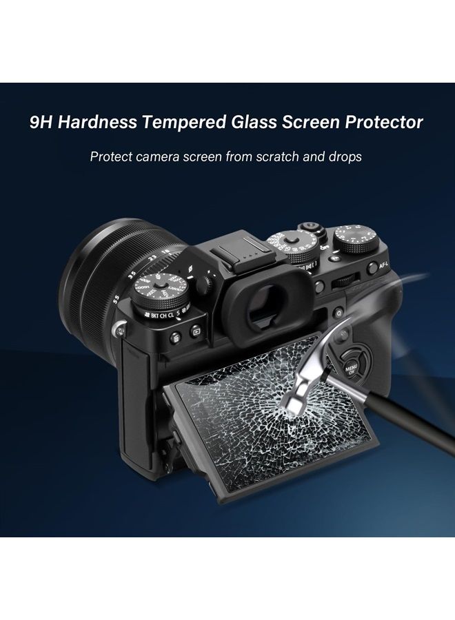 kinokoo XT5 Screen Protector for Fuji XT5 Fujifilm X-T5 Digital Camera - 0.25 mm 9H Hardness Tempered Glass Film Crystal Clear Bubble-free/Anti-scratch(2 pack) - Image 5
