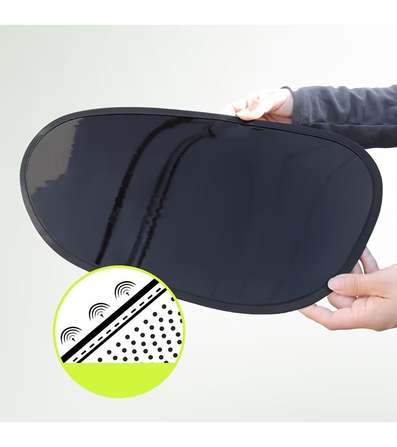 2Pcs Car Sun Visors and 4Pcs Anti Shock Pads Heat Insulation Cooling for Driver Side - Image 3