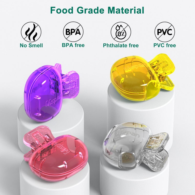 Mspan Toothbrush Head Cover Cap: Tooth Brush Protector Clip Compatible with Oral-B Philips Colgate AquaSonic - Plastic Pod Travel Case - 4 Packs - Image 2