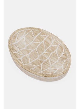 AMG Ceramic Textured Soap Dish 2 H x 14 L x 10 W cm, Beige  - Image 3