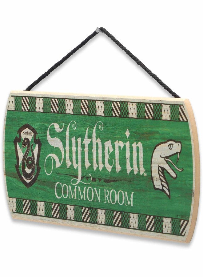 Open Road Brands Harry Potter Slytherin Common Room Hanging Wood Wall Decor - Fun Slytherin Sign for Teen Bedroom or Movie Room - Image 2