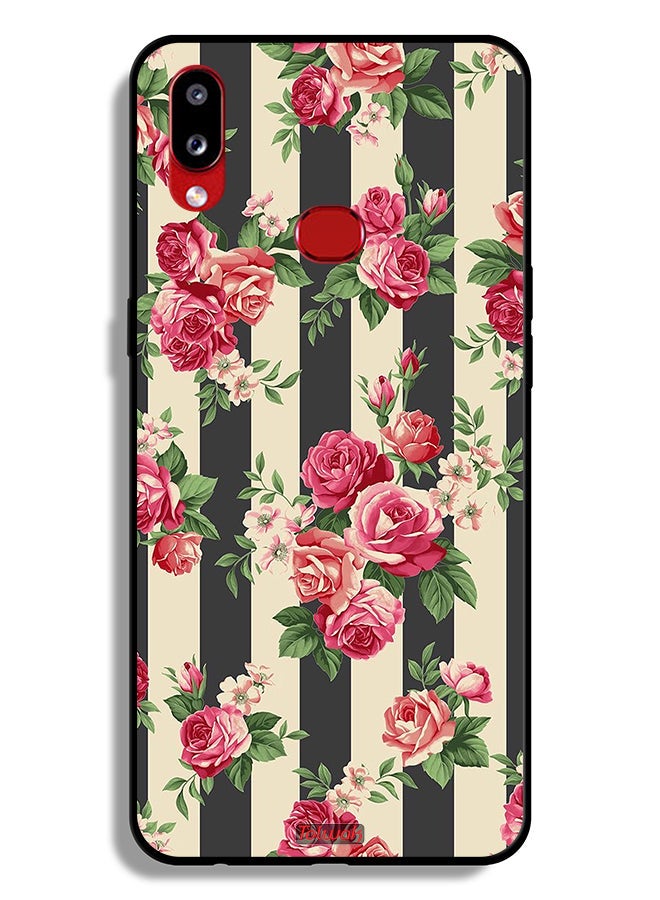 Tolwak Samsung Galaxy A10s Protective Case Cover Roses Pattern - Image 1