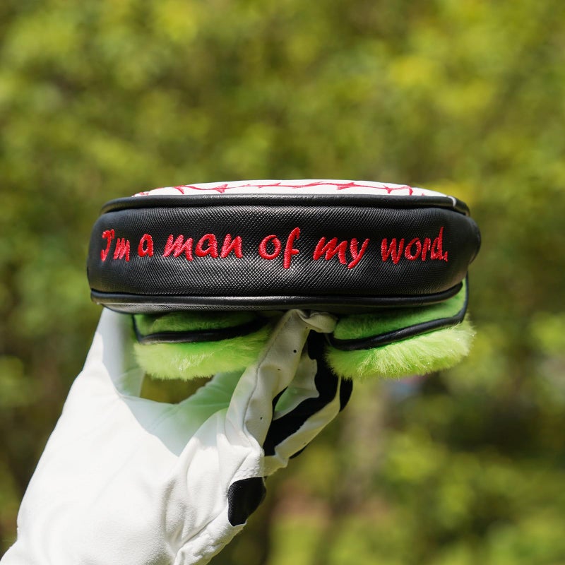 Big Crazy Funny Golf Head Covers, Putter Cover for OZ1 MEZZ 1 MEZZ1 MAX Putters, Center Shaft Mallet Putter Cover with Magnetic Closure, PU Leather Material, Golf Gift for Men and Women, Joker - Image 5