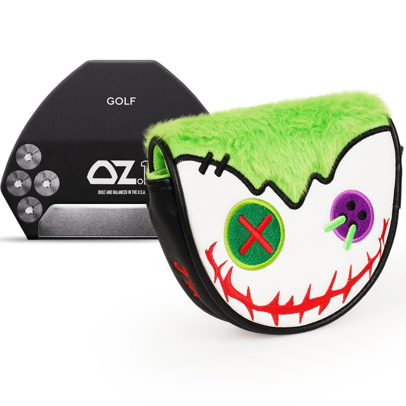 Big Crazy Funny Golf Head Covers, Putter Cover for OZ1 MEZZ 1 MEZZ1 MAX Putters, Center Shaft Mallet Putter Cover with Magnetic Closure, PU Leather Material, Golf Gift for Men and Women, Joker - Image 1