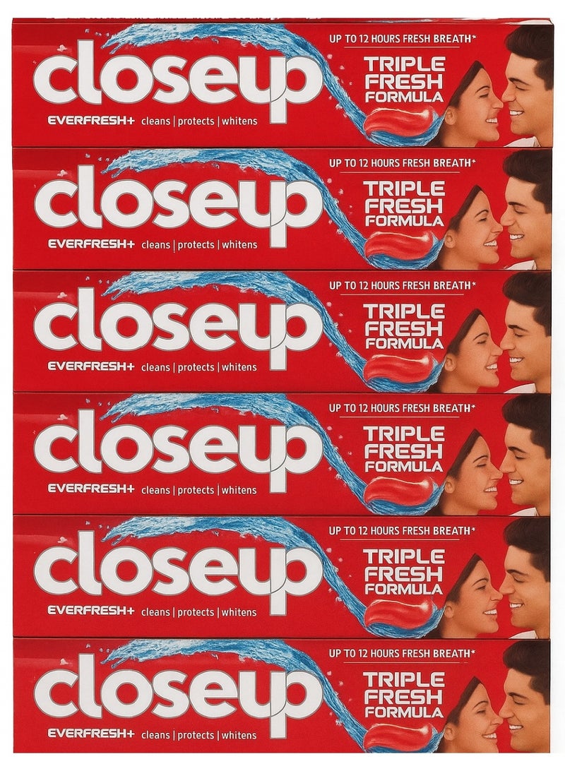 Closeup Triple Fresh Formula Red Hot Toothpaste Pack of 6 - Image 1