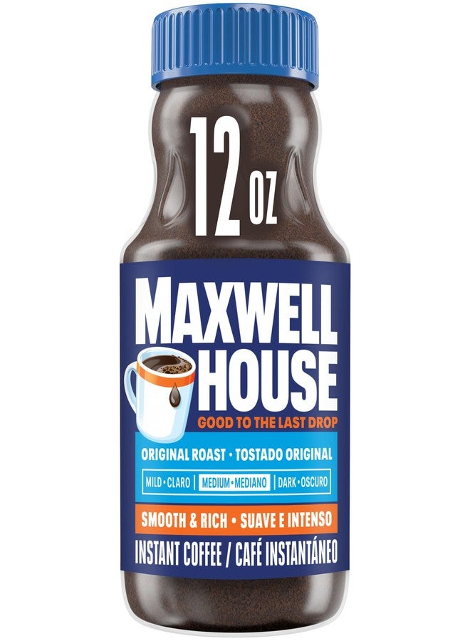 Maxwell House Instant Coffee, Original Roast, 12 oz Jar - Image 1