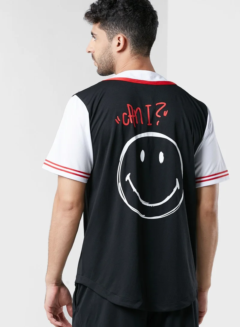 Karl Kani Og Scribble Baseball Shirt
