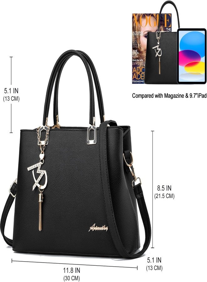 ToLFE Womens Purses and Handbags Shoulder Bags Ladies Designer Top Handle Satchel Tote Bag (Lizi Light Blue) - Image 3