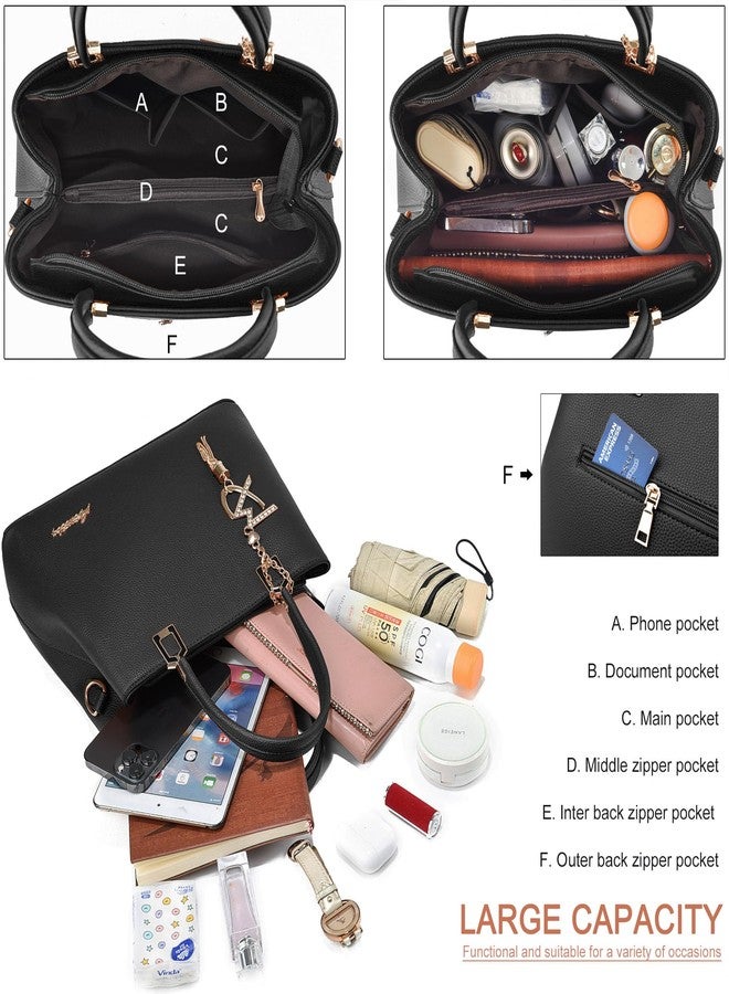 ToLFE Womens Purses and Handbags Shoulder Bags Ladies Designer Top Handle Satchel Tote Bag (Lizi Light Blue) - Image 4