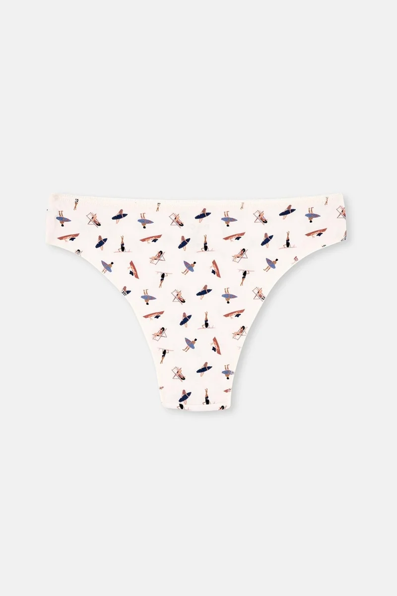 dagi Multicolor Women's 3-Patterned Brazilian Panties