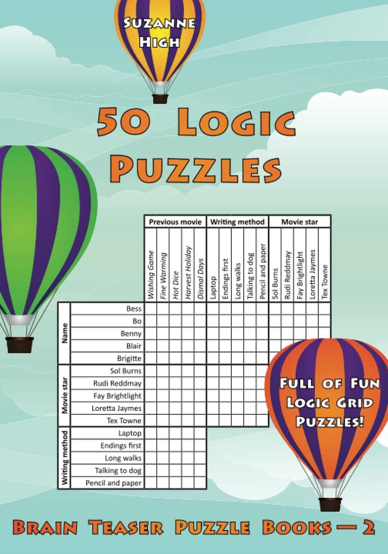 CREATESPACE 50 Logic Puzzles: Full of Fun Logic Grid Puzzles! (Brain Teaser Puzzle Books) - Image 1