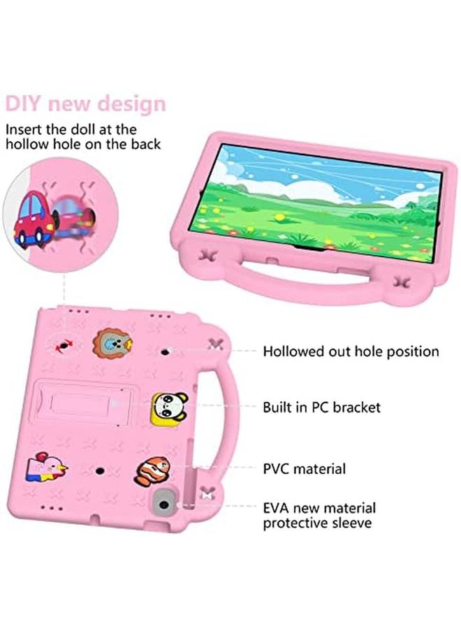 erorex Kids Case For Huawei Matepad Pro 10.8 2019 Eva Silicone Shockproof Handle Kids Friendly Cover With Foldable Stand And Detachable Cartoon Doll For Huawei Matepad Pro 10.8 2021 Pink  - Image 5