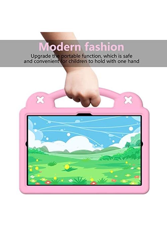 erorex Kids Case For Huawei Matepad Pro 10.8 2019 Eva Silicone Shockproof Handle Kids Friendly Cover With Foldable Stand And Detachable Cartoon Doll For Huawei Matepad Pro 10.8 2021 Pink  - Image 3