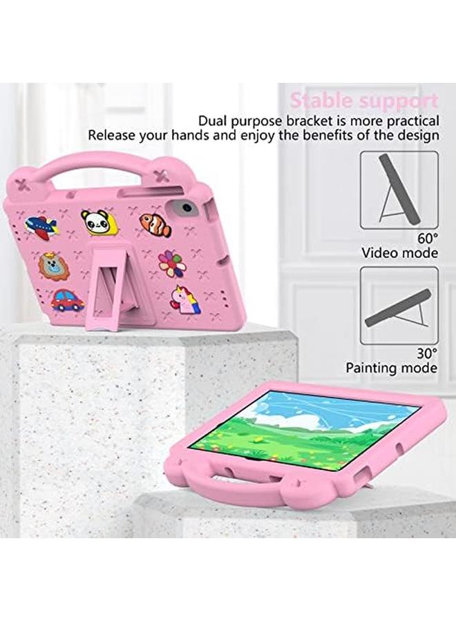 erorex Kids Case For Huawei Matepad Pro 10.8 2019 Eva Silicone Shockproof Handle Kids Friendly Cover With Foldable Stand And Detachable Cartoon Doll For Huawei Matepad Pro 10.8 2021 Pink  - Image 4