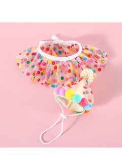 SYOSI Pet Birthday Party Decorations Set, Cute Lace Dog Bib Scarf and Birthday Hat, Puppycat Birthday Bandana Scarf and Party Hat, Cat Dog Princess Costumes  - Image 5