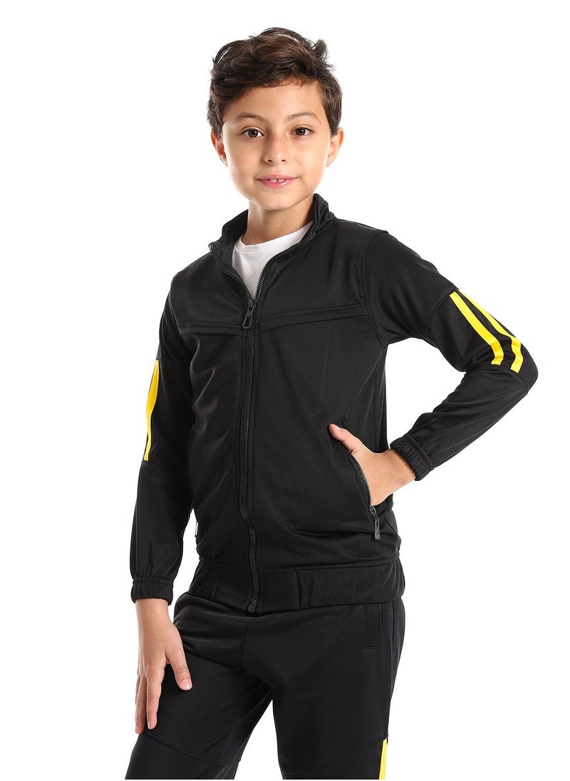 Caesar Boys Training Suit WithPockets And Lined Design  - Image 3