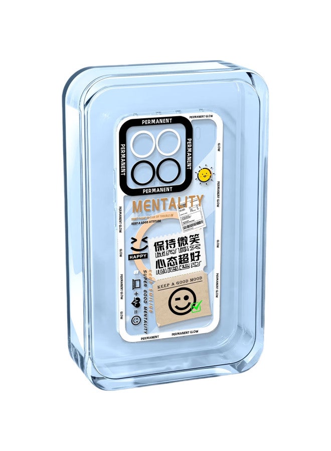 Xp Transparent Soft Silicone Cartoon Creative Men And Women'S Phone Case For Xiaomi 15, Full Coverage Lens Protection, Heat Dissipation, Anti-Drop, White Frame - Image 2