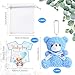 Vertintong 25 Set Mini Bears for Shower Tiny Bear Bulk 472 Inch Stuffed Bears Keychain with Thank You Tag and Organza Bag for Bear Party Favor Birthday Shower GiftNaive Style - Image 4