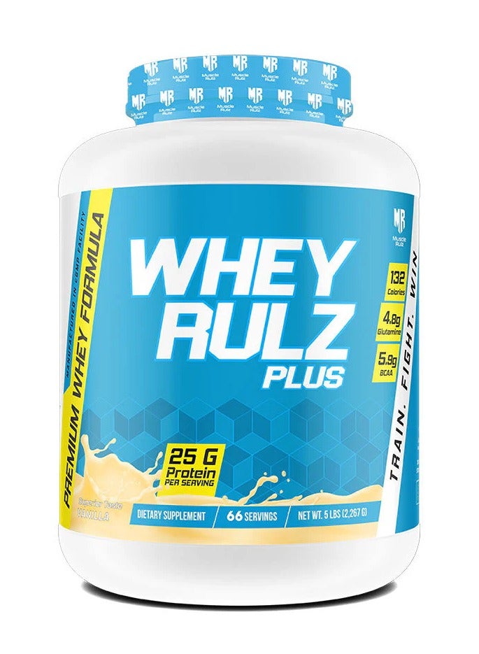Muscle Rulz Whey Rulz plus 5 LBS Vanilla - Image 1