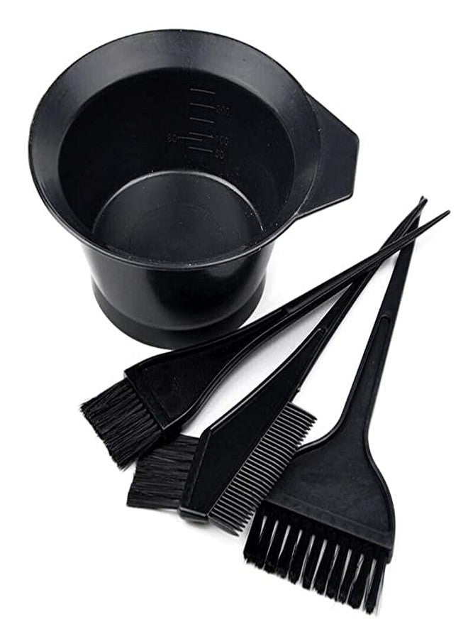 VIVIAN Hair Dye Color Brush and Bowl Set, 4Pcs Color Bowl Brushes Tool Mixing Bowl Kit Tint Comb for Hair Tint Dying Coloring Applicator - Image 1
