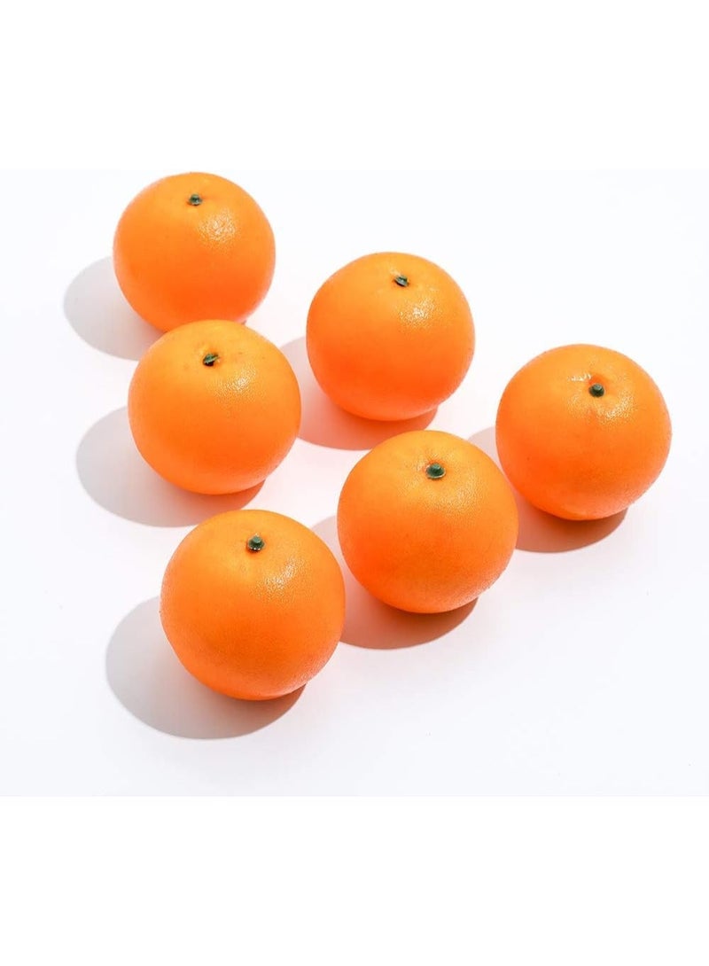 LATIFA Artificial Oranges, Realistic Decorative Fake Fruit for Home & Party, 6 Count - Image 2