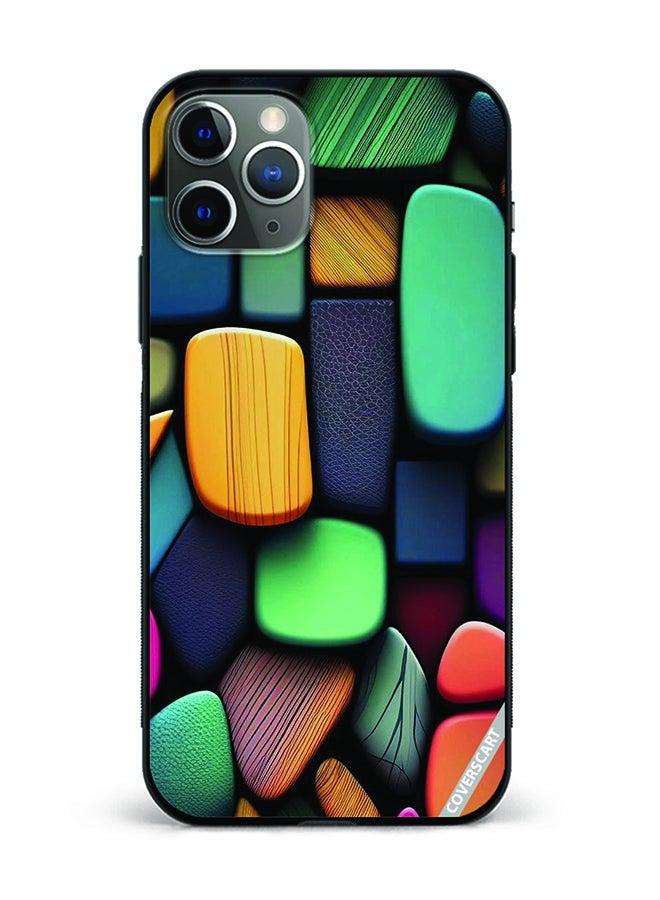 Protective Case Cover For Apple iPhone 11 Pro Max Stones Design Multicolour