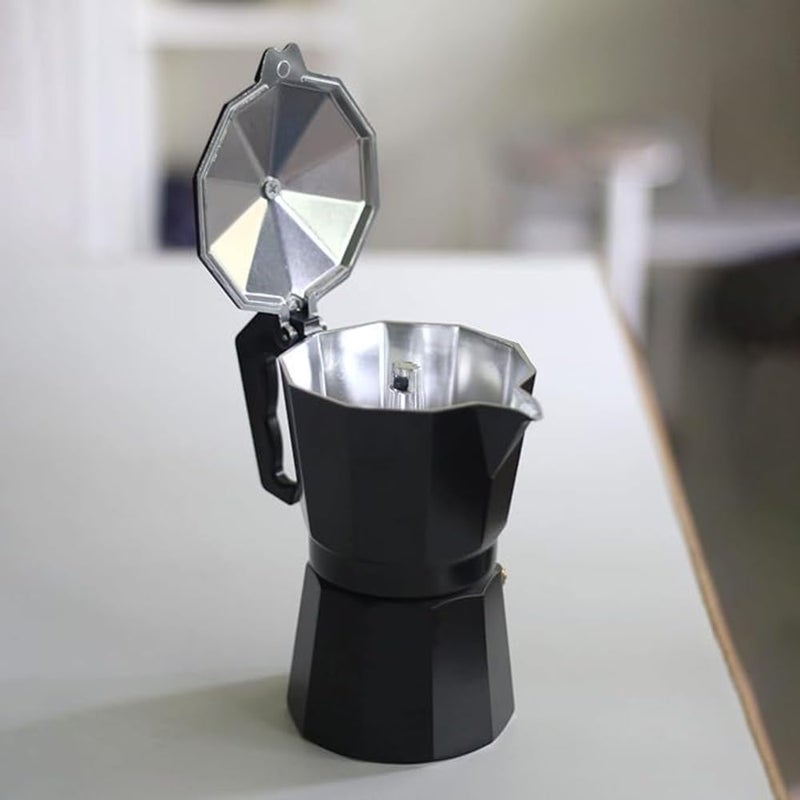 Beryy tree Beryy tree Moka Pot Coffee Maker Stovetop Espresso Maker Colour Black 2 cup  - Image 2
