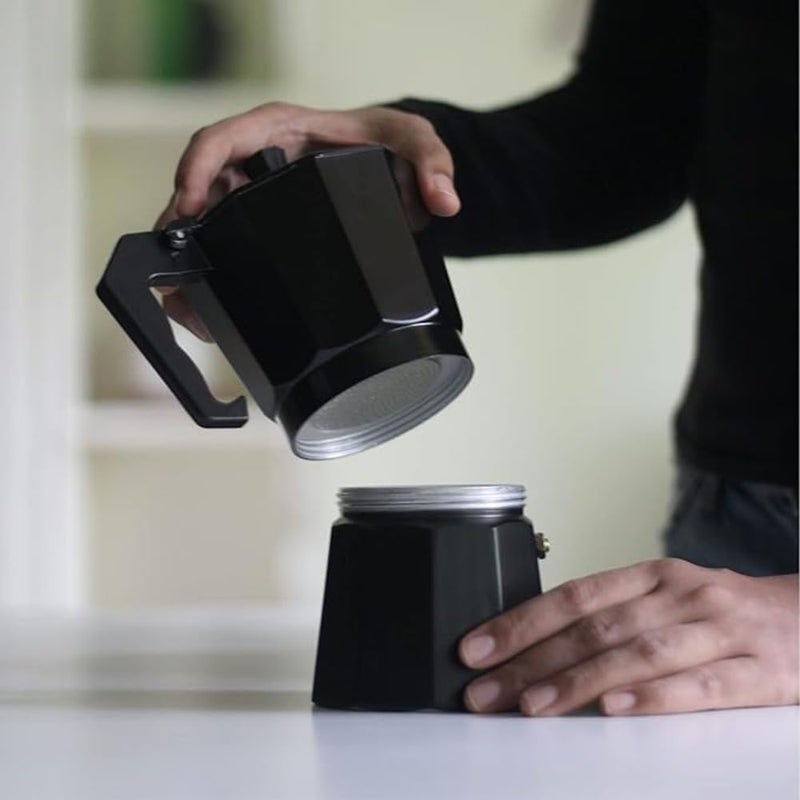 Beryy tree Beryy tree Moka Pot Coffee Maker Stovetop Espresso Maker Colour Black 2 cup  - Image 3