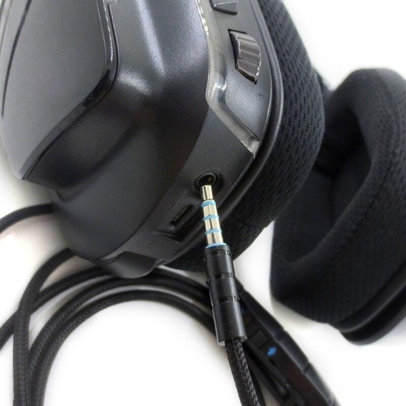 Logitech 633 G635 G933 G935 Compatible Gaming Headset Audio Cable with Microphone