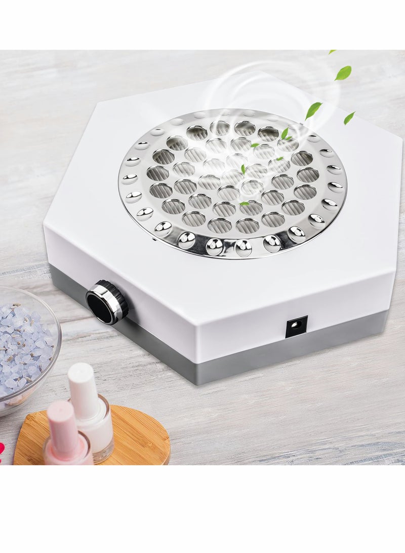 Captaintech Nail Dust Collector Vacuum Machine for Acrylic Nails, 80W Powerful Salon and Home Use, Professional Cleaner Drill File Buffer, Strong - Image 5